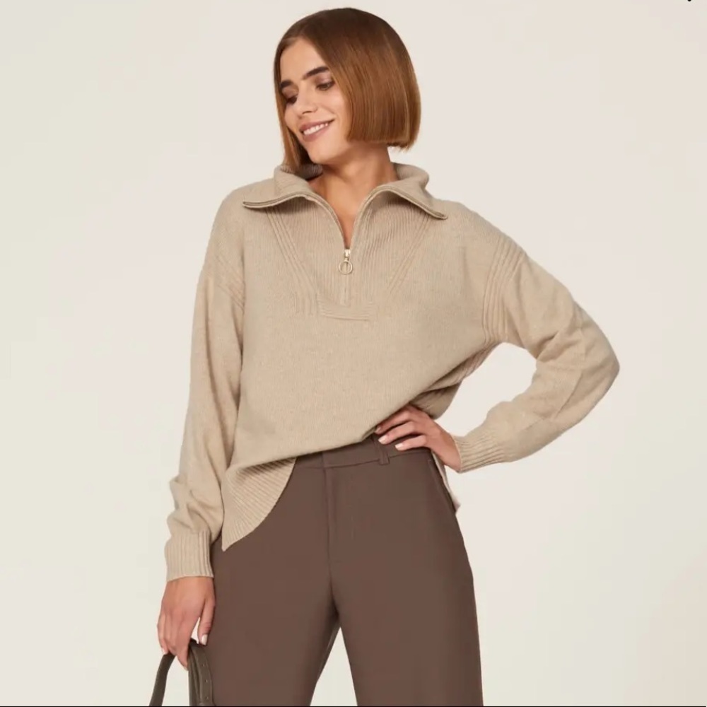 Lk Bennett half zip elliot pullover Sweater